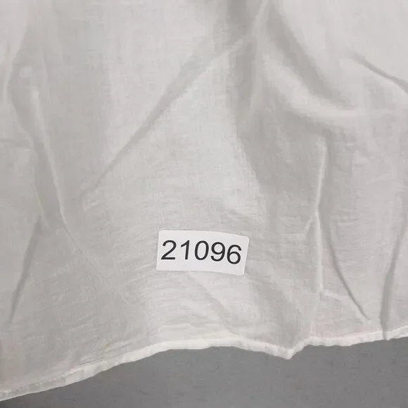 Cleobella Blouse Womens XS White Wendy Top Ruffle Smocked Boho Organic Cotton - Picture 14 of 14